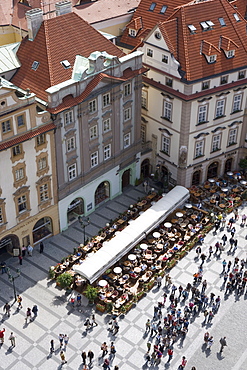 View from tower of Old Town Square, Old Town, Prague, Czech Republic, Europe