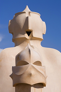 Chimneys, Casa Mila, La Pedrera, Barcelona, Catalonia, Spain, Europe