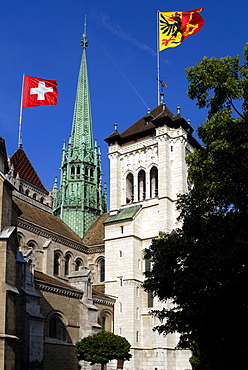 St. Pierre Cathedral, old town, Geneva, Switzerland, Europe