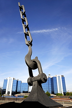 Sky Hook sculpture, Trafford Park, Manchester, England, United Kingdom, Europe