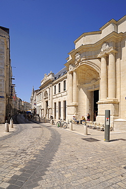 Restored old fish market, La Rochelle, Charente-Maritime, France, Europe