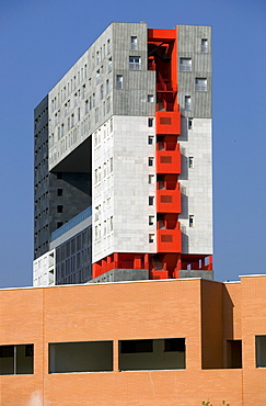 Apartments buiding by architect MVRDV, Sanchinarro, Madrid, Spain, Europe