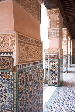 Medersa Ben Youssef, Marrakech, Morocco, North Africa, Africa