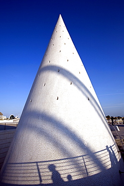 Entrance to car park, City of Arts and Sciences, Valencia, Spain, Europe