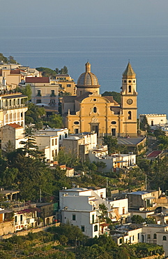 San Gennaro church, Praiano, Amalfi coast, UNESCO World Heritage Site, Campania, Italy, Europe