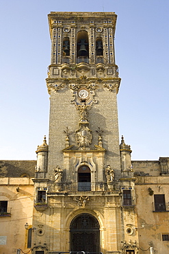 Santa Maria de la Asuncion church, Arcos de la Frontera, one of the white villages, Andalucia, Spain, Europe