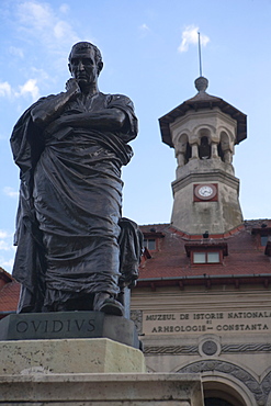 Ovid statue, Ovid Square, History and Archaeological Museum, Constanta, Romania, Europe