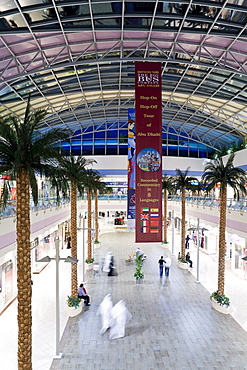 Interior of Marina Mall Shopping Centre, Abu Dhabi`s largest Mall, Abu Dhabi, United Arab Emirates, Middle East