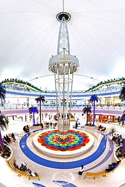 Interior of Marina Mall Shopping Centre, Abu Dhabi`s largest Mall, Abu Dhabi, United Arab Emirates, Middle East