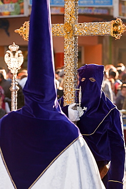 Semana Santa (Holy Week) celebrations, Malaga, Andalucia, Spain, Europe