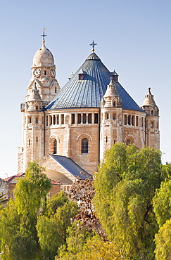 Dormition Abbey (Hagia Maria Sion Abbey), Mount Zion, Room of the Last Supper, Jerusalem, Israel, Middle East