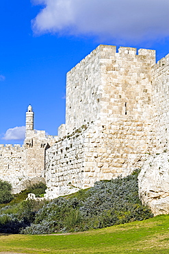 Citadel (Tower of David), Old City Walls, UNESCO World Heritage Site, Jerusalem, Israel, Middle East