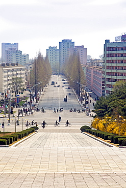 City streets, Hamhung, Democratic People's Republic of Korea (DPRK), North Korea, Asia