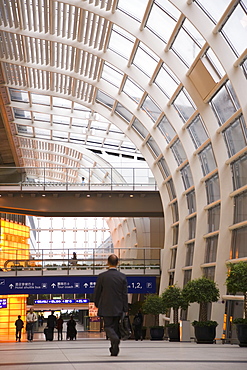 Interior view of Hong Kong International airport, Hong Kong, China, Asia