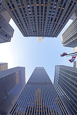 Financial district of Sixth Avenue, Manhattan, New York City, New York, United States of America, North America