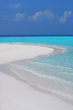 Empty sandy beach, Maldives, Indian Ocean, Asia