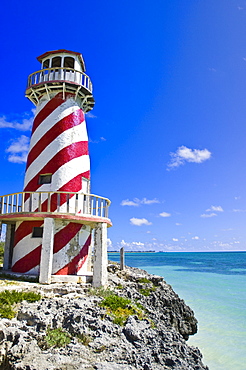 High Rock lighthouse at High Rock, Grand Bahama, The Bahamas, West Indies, Central America