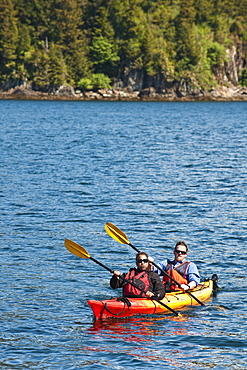 Kayaking in Windham Bay in the Chuck River Wilderness Area, Southeast Alaska, United States of America, North America