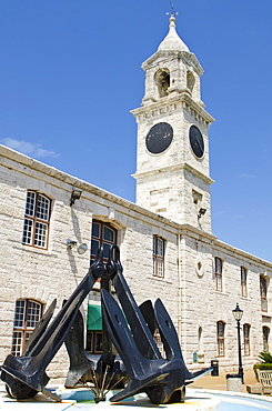 Clock Tower (mall) at the Royal Naval Dockyard, Bermuda, Central America