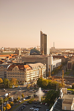 Skyline of Leipzig, Saxony, Germany, Europe