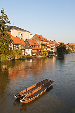 Little Venice (Klein Venedig) and River Regnitz, Bamberg, UNESCO World Heritage Site, Bavaria, Germany, Europe