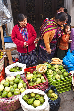 Outdoor market in Chichicastenango, Guatemala, Central America