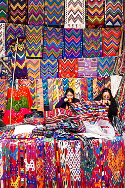 Outdoor market in Chichicastenango, Guatemala, Central America