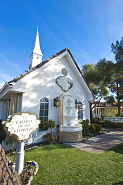 Chapel of the Flowers wedding chapel, Las Vegas, Nevada, United States of America, North America