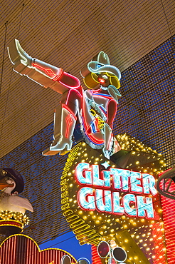 Glitter Gulch Casino and Fremont Street Experience, Las Vegas, Nevada, United States of America, North America