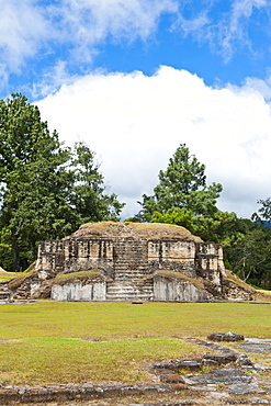 The ruins of Iximche near Tecpan, Guatemala, Central America