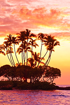 Sunset, Big Island, Hawaii, United States of America, Pacific, North America