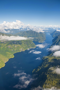 Coastal scenery in Great Bear Rainforest, British Columbia, Canada, North America 