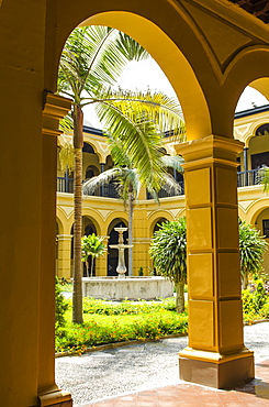 Courtyard of the Convent of Santo Domingo, Lima, Peru, South America