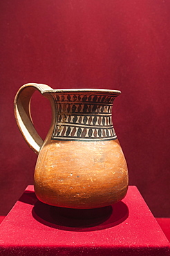 Pre-Columbian pottery in the Museum of Archaeology, Trujillo, Peru, South America