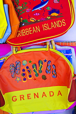 Souvenirs at Grand Anse Craft and Spice Market, Grenada, Windward Islands, West Indies, Caribbean, Central America