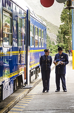 Ollanta Train station in Ollantaytambo, Sacred Valley, Peru, South America