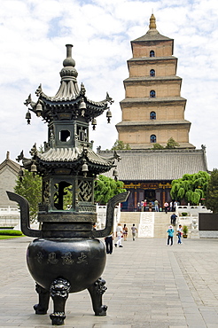 Wild Goose Pagoda (Giant Wild Goose Pagoda), UNESCO World Heritage Site, Xian, Shaanxi, China, Asia