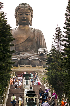 Tian Tan (Altar of Heaven), The Big Buddha and Po Lin Monastery, Lantau Island, Hong Kong, China, Asia