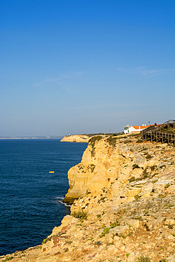 Coastline near Praia de parasio beach, Caroveiro, Algrave, Portugal.