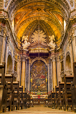 Estrela Basilica or Royal Basilica and Convent of the Most Sacred Heart of Jesus, Lisbon, Portugal.