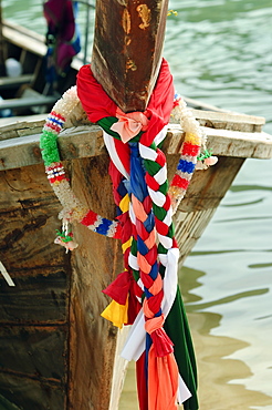 Adorned fishing boats on Ko Phi Phi Island, Andaman Sea, Thailand, Southeast Asia, Asia