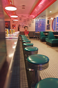 The 66 Diner along historic Route 66, Albuquerque, New Mexico, United States of America, North America