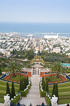 Shrine of the Bab, Bahai Gardens, Haifa, Israel, Middl eEast