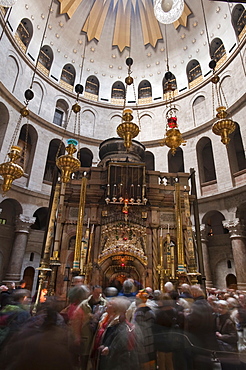 Interior of the Church of the Holy Sepulchre, Jerusalem, Israel, Middle East