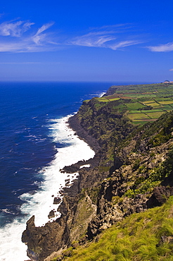 Coastline at Ponta do Raminho near the village of Raminho, Terceira, Azores, Portugal, Atlantic, Europe