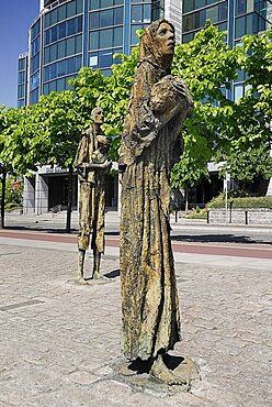 Ireland, County Dublin, Dublin City, The famine memorial presented to the city in 1997.