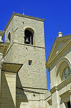 Republic of San Marino, San Marino City, Cathedral Bell Tower.