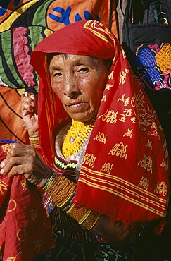 PANAMA  San Blas Islands Portrait of a Cuna Indian woman