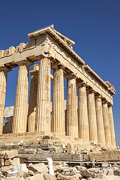 Greece, Attica, Athens, The Parthenon at the Acropolis