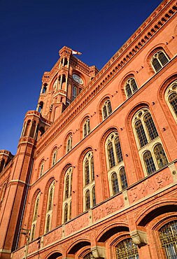 Germany, Berlin, Rotes Rathaus, The Red Town Hall.